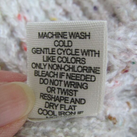 Moon & Madison M NWT Chunky Cowl Knit Confetti Cropped Minimalist Sweater Cozy - Picture 9 of 10